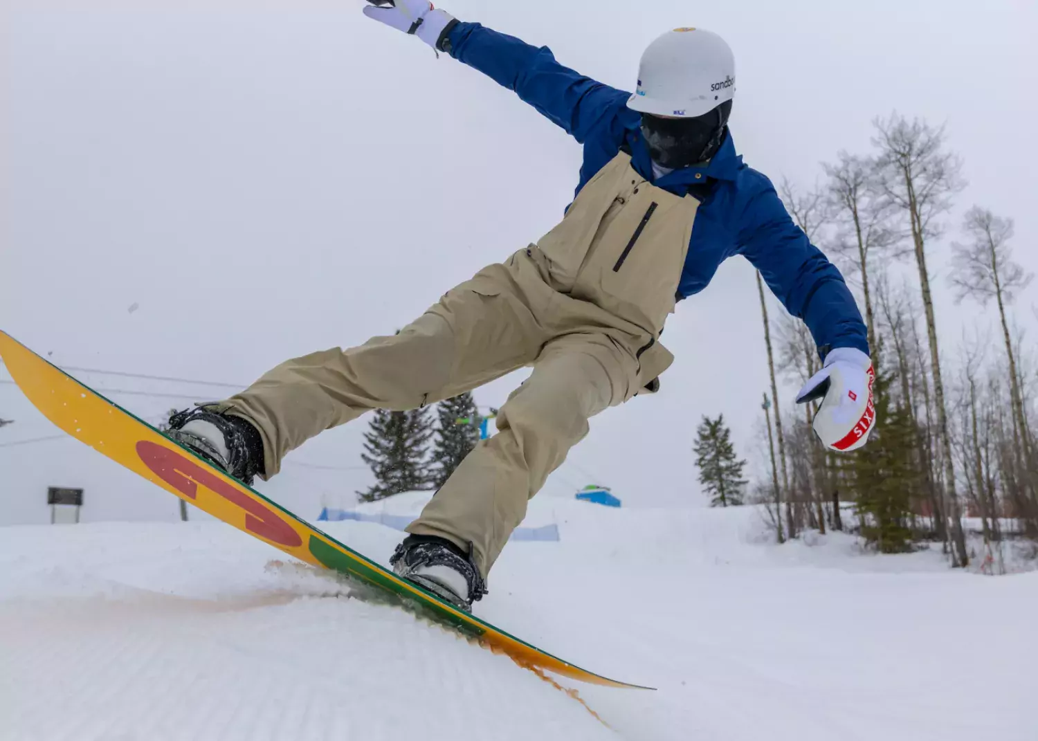 Buttering the natural halfpipe at Nitehawk. / Paul Lavoie snowboard Nitehawk Year-Round Adventure Park Grande Prairie AB Paul Lavoie