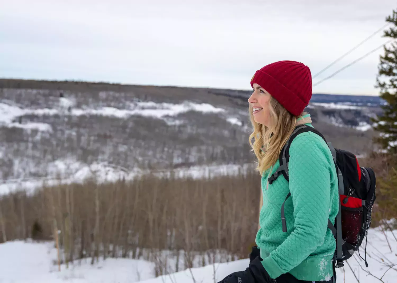 View from O'Brien's Point, Nitehawk. / Paul Lavoie Snowshoeing Grande Prairie AB Paul Lavoie