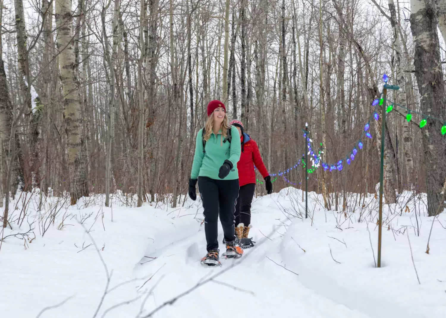 Day time snowshoeing trail at Nitehawk. / Paul Lavoie Snowshoeing Grande Prairie AB Paul Lavoie