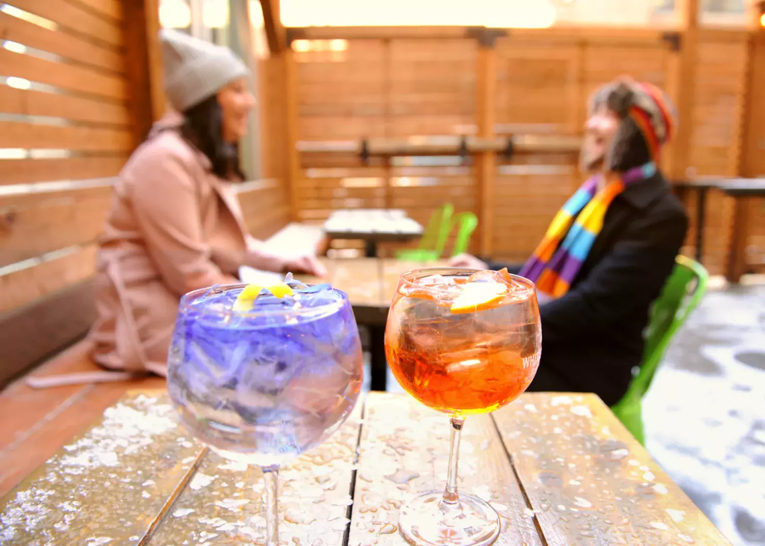 Two drinks from the Rocky Mountain Ice House