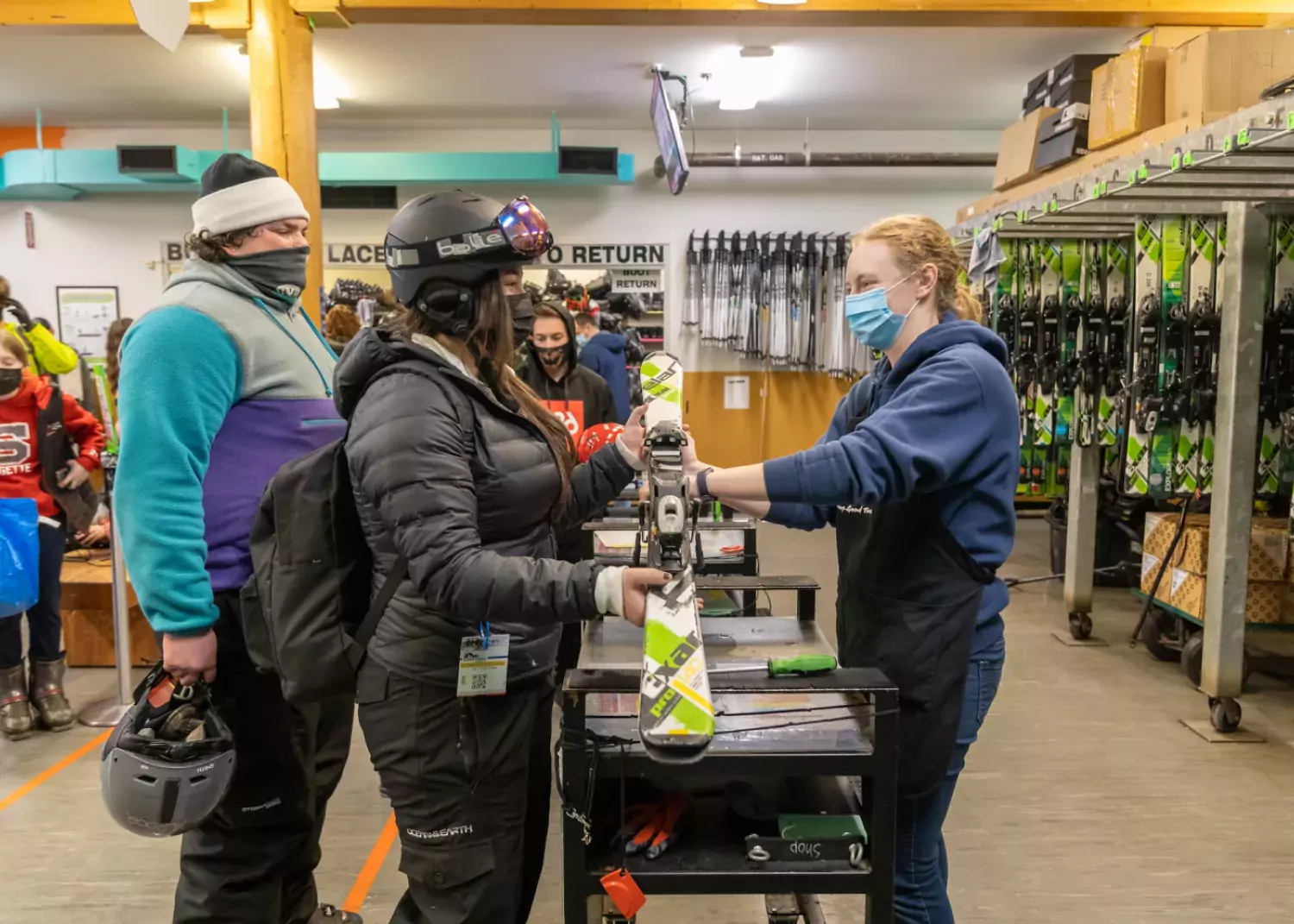 Snow Valley Ski Club Edmonton AB rental shop