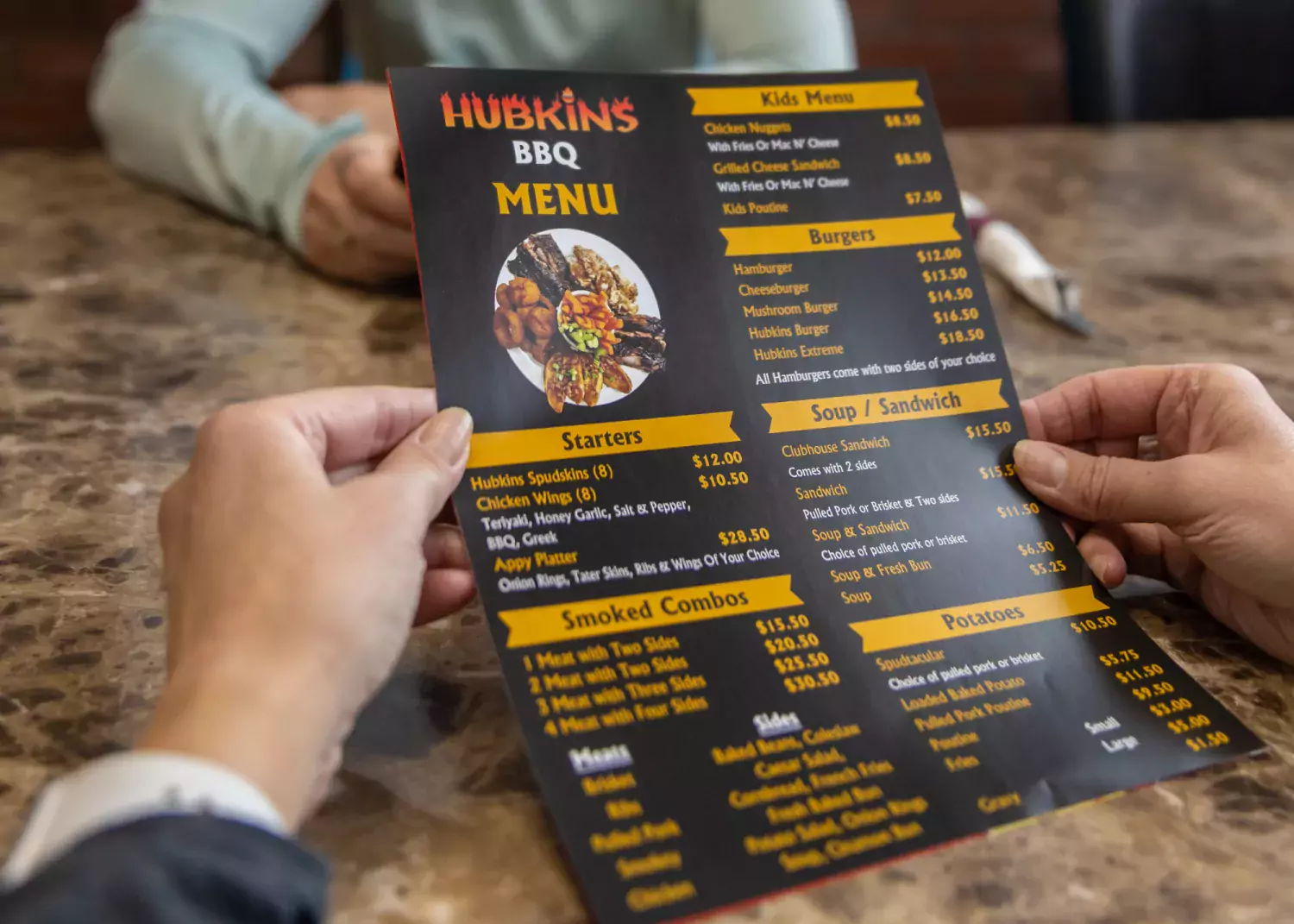 Hubkins' menu features locally selected beef and Ukrainian influences. / Paul Lavoie Hubkins Restaurant Vermilion AB