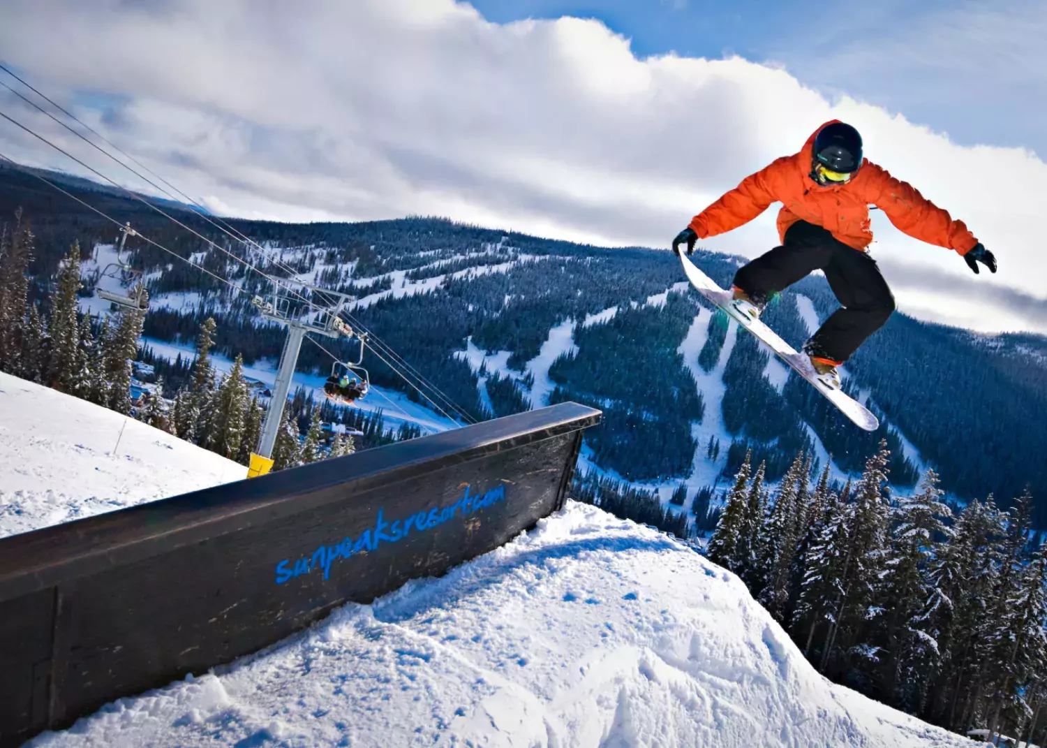 Sun Peaks Snowboarder