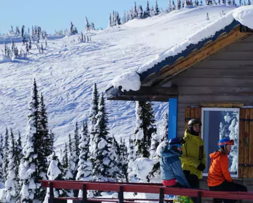 Ski in cabin at Hudson Bay Mountain